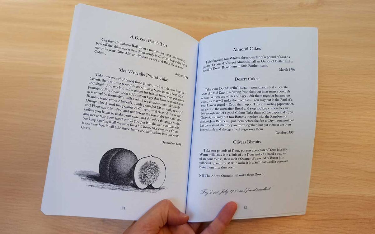 The Recipes of Plas Newydd book pages